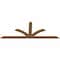 Ekena Millwork Richland Timber Gable Bracket, Western Red Cedar, 108"W x 40"H x 1 1/2"D x 5 1/2"F, 9/12 Pitch GBW108X40X0206RIC00SWR - alternate 4